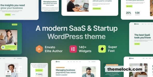 Ultran v1.0 - SaaS & Startup WordPress Theme