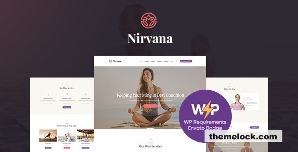 Nirvana v1.3.0 - Yoga Studio and Fitness Club WordPress Theme