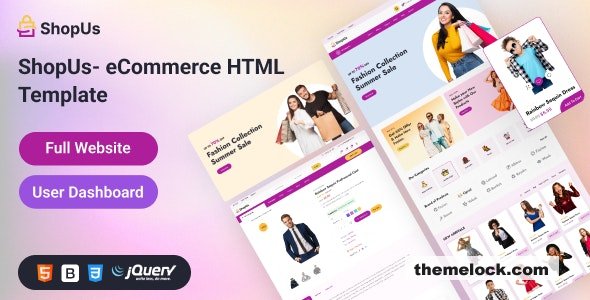 Shopus - Fashion eCommerce Template