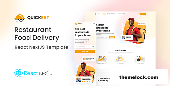 QuickEat - React Food Delivery NextJS Template