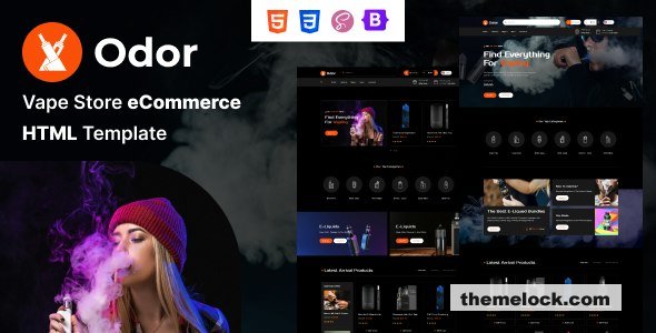 Odor - Vape Store eCommerce HTML Template