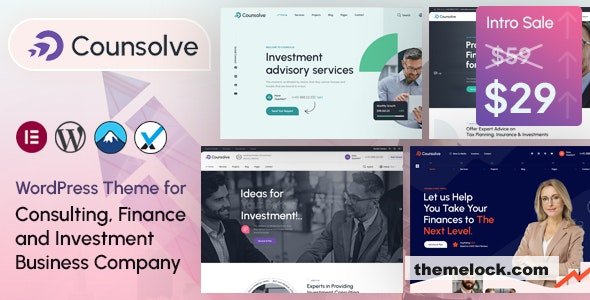 Counsolve v1.0 - Consulting & Investments WordPress Theme