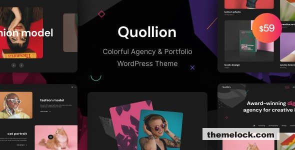 Quollion v1.0.1 - Colorful Agency & Portfolio WordPress Theme