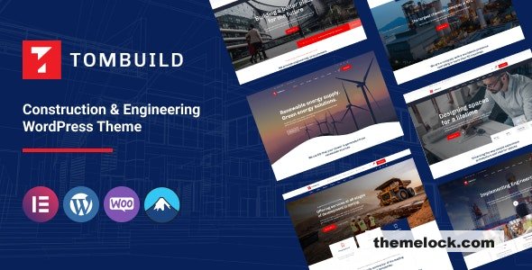 Tombuild v1.0 – Construction & Engineering WordPress Theme