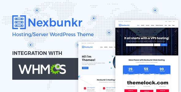 Nexbunker v1.5 - Hosting/Server WordPress Theme + WHMCS