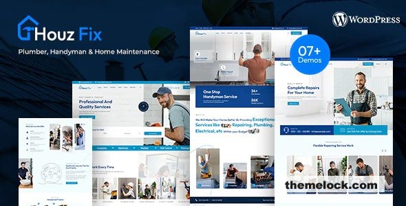 HouzFix v1.0.6 - Plumber, Handyman Services WordPress Theme