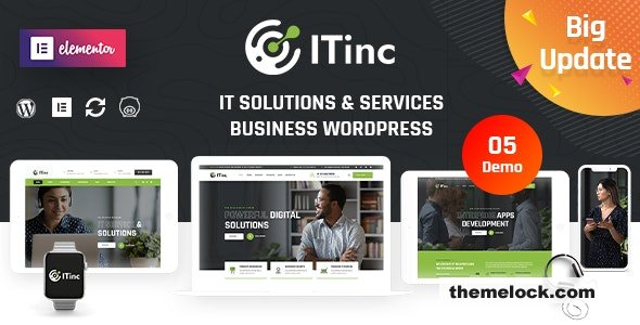 ITInc v3.8 - Technology & IT Solutions WordPress Theme