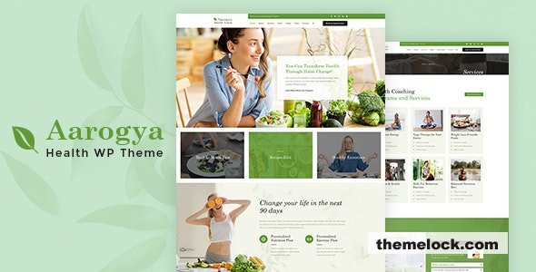 Aarogya v2.5 - Nutrition & Dietitian WordPress Theme