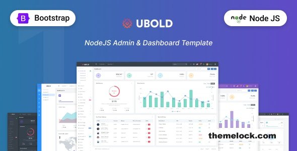 Ubold - NodeJS Admin & Dashboard Template