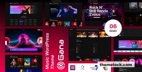 Gana v1.0.3 - Music and Event WordPress Theme