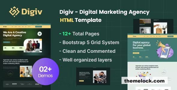 Digiv - Digital Marketing Agency HTML Template