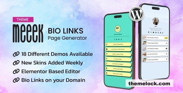 Meeek v1.3 - Bio Links Builder Theme