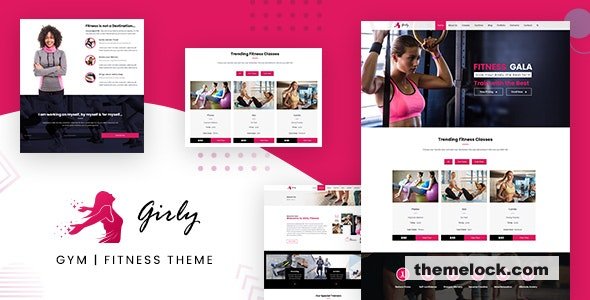 Girly Gym v2.5 - Gym Fitness WordPress Theme