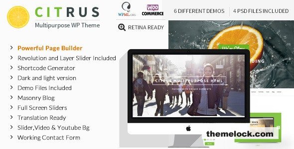 Citrus v3.5 - One Page WordPress