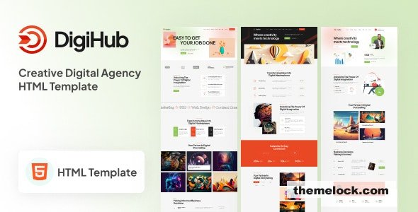 DigiHub - Digital Agency HTML Template