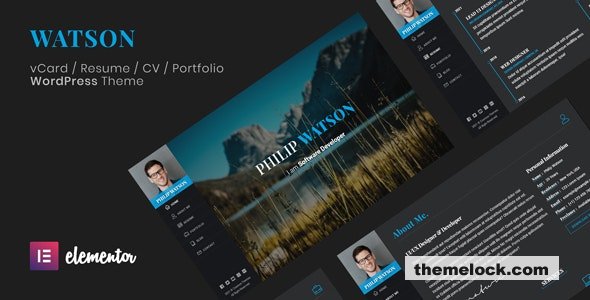 Watson v2.5.0 - Resume WordPress Theme