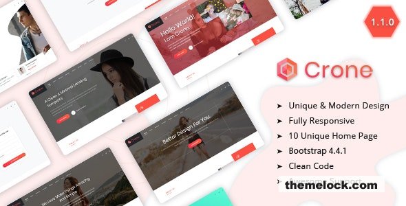 Crone v1.1.0 - Creative Multipurpose Landing Page Template