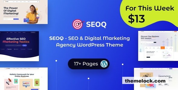 SEOQ v1.0.5 – SEO & Digital Marketing Agency WordPress Theme