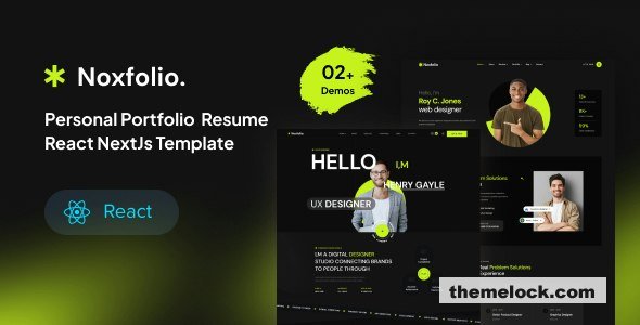 Noxfolio - Personal Portfolio Resume React NextJs Template