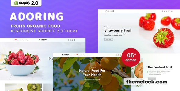 Adoring v1.0 - Fruits Organic Food Responsive Shopify 2.0 Theme