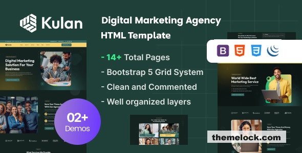 Kulan v1.0 - Digital Marketing Agency HTML Template