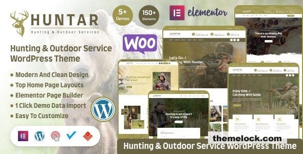 Huntar v1.0 - Hunting & Outdoor WordPress Theme