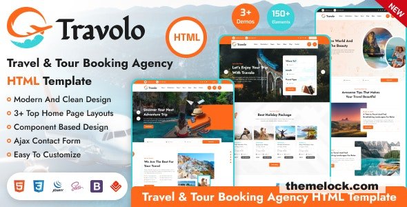 Travolo - Travel Agency & Tour Booking HTML Template