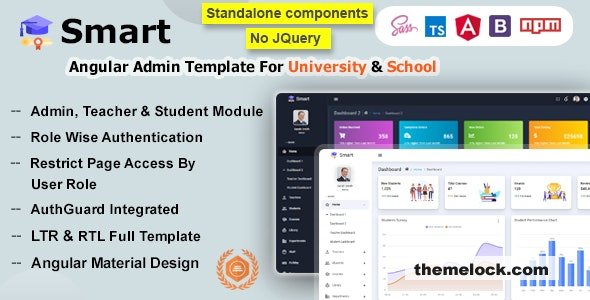 Smart v13.0.0 - Angular 17+ Admin Dashboard Template for University, School & Colleges