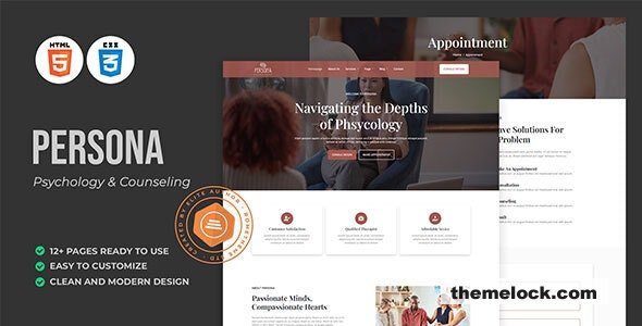 Persona - Psychology & Counseling HTML Template
