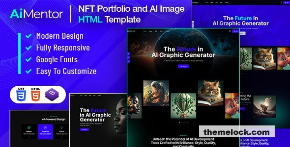 AI Mentor - AI Image Generator HTML Template