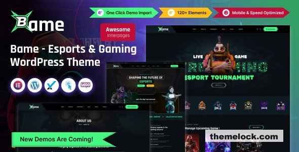 Bame v1.0 - eSports and Gaming WordPress Theme