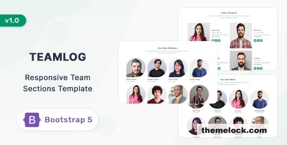 Teamlog - Bootstrap 5 Team Section Template