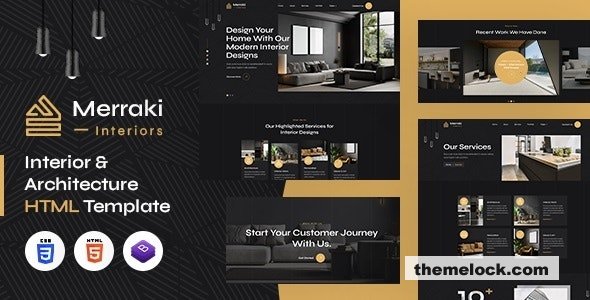 Merraki - Interiors & Architecture HTML Template