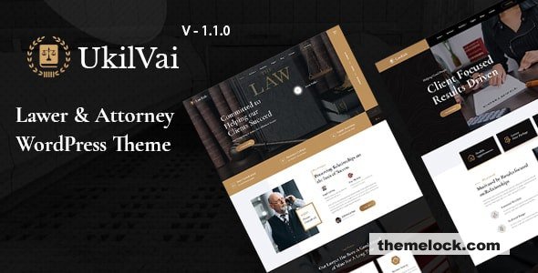 Ukilvai v1.1.2 - Lawyer & Attorney WordPress Theme