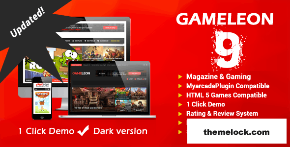 Gameleon v9.6 - WordPress Magazine & Arcade Theme