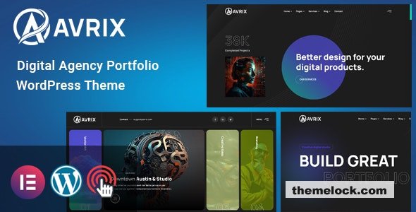 Avrix v1.1 - Digital Agency Portfolio WordPress