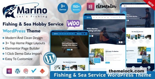 Marino v1.0.0 - Fishing & Sea Hobby WordPress Theme