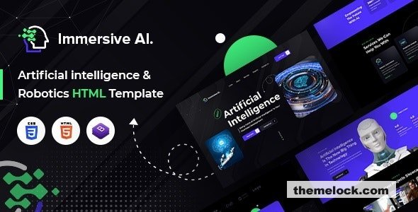 Immersive AI - Robotics HTML Template