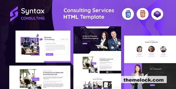 Syntax - Consulting Services HTML Template