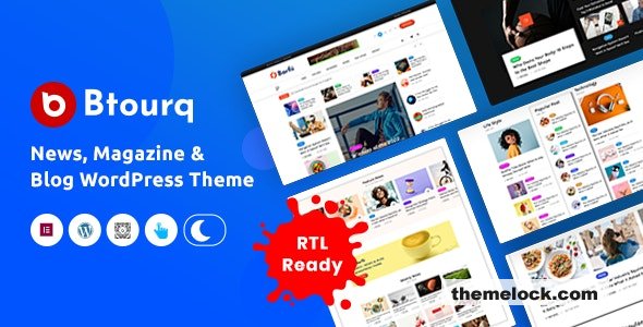 Btourq v1.0.4 - WordPress News Magazine Theme