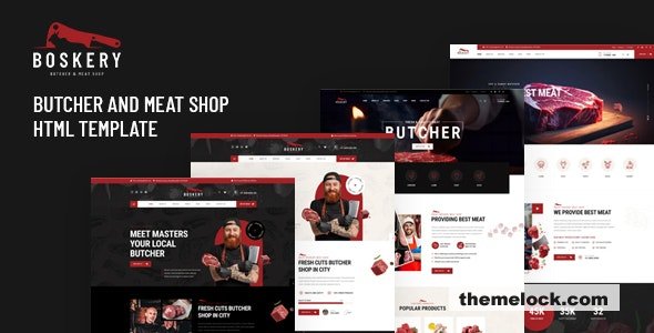 Boskery - Butcher & Meat Shop HTML Template