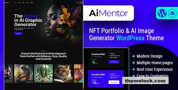 AI Mentor v1.0 - AI Image Generator WordPress Theme