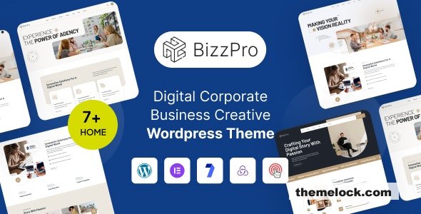 Bizzpro v1.0.1 – Digital Corporate Business Creative WordPress Theme Multipurpose