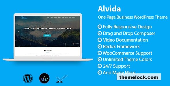 Alvida v1.3 - One Page Business WordPress Theme