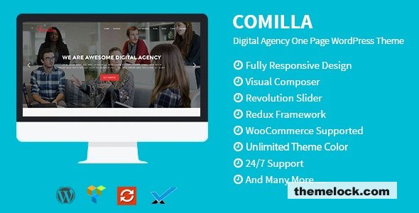 Comilla v1.6 - Digital Agency One Page WordPress Theme