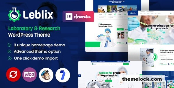 Leblix v1.9 - Laboratory & Research WordPress Theme