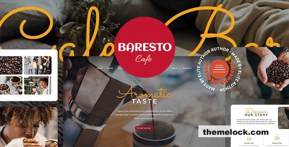 Baresto - Cafe, Bar and Restaurant Website Template