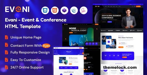 Eveni - Event & Conference HTML Template