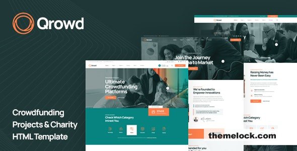 Qrowd - Crowdfunding Projects & Charity HTML Template