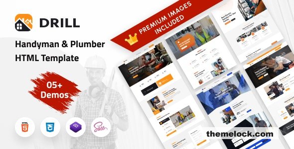 Drill - Handyman Services HTML Template